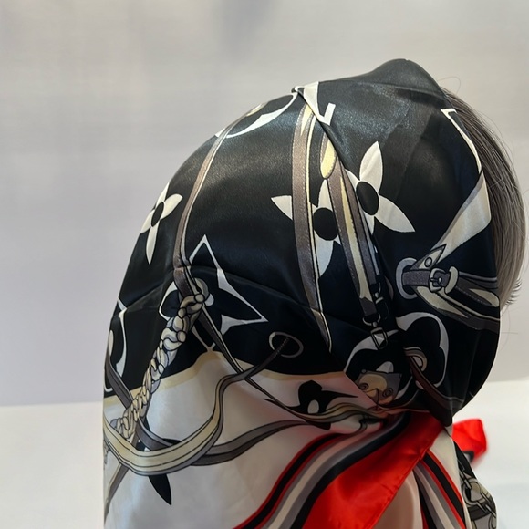 New Inspired Black Multi Colored Fashion Scarf - Picture 6 of 9